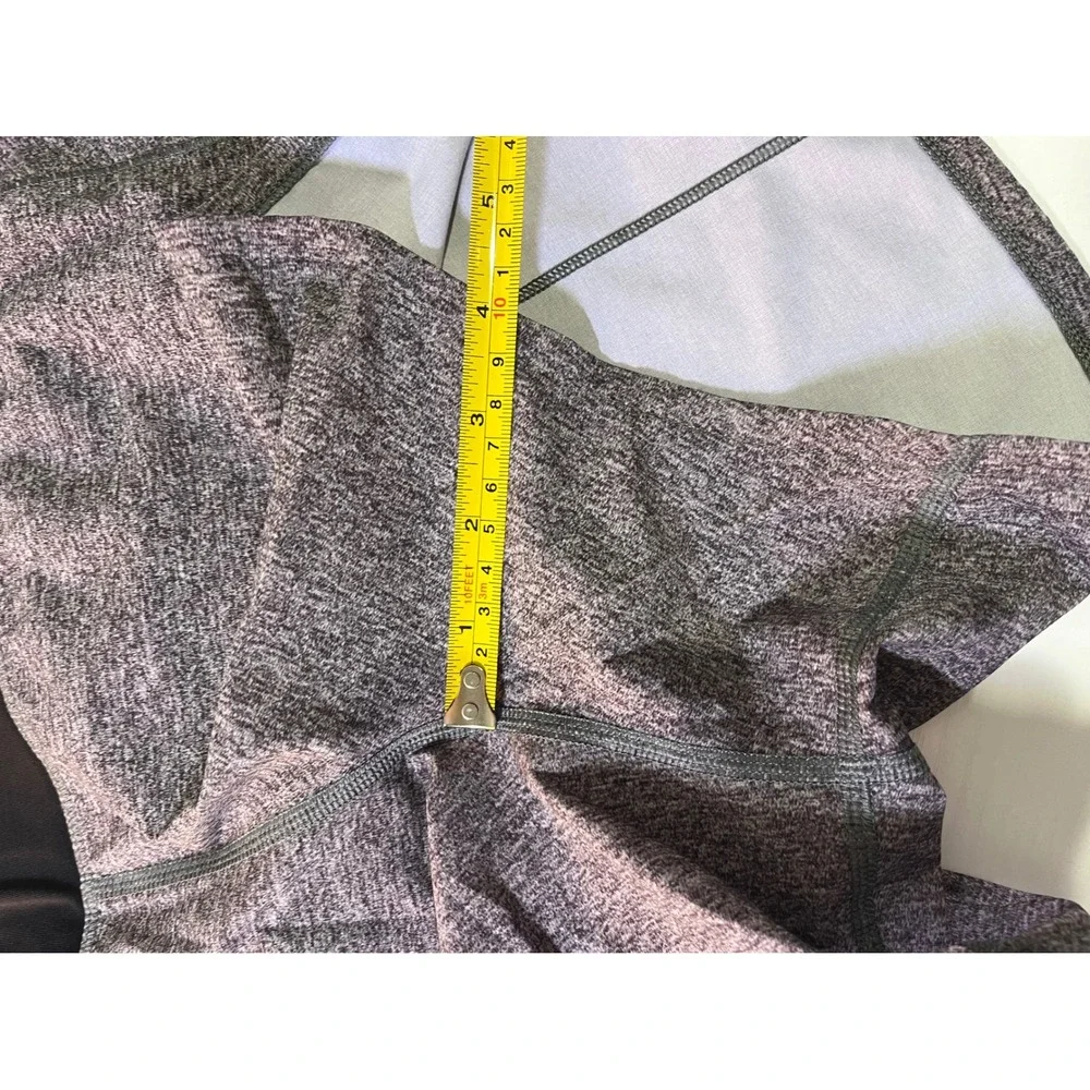 Lululemon Speed Up Mid-Rise Lined Short 4 Heathered Gray Black Size 8 W7AVNT - Picture 2 of 9